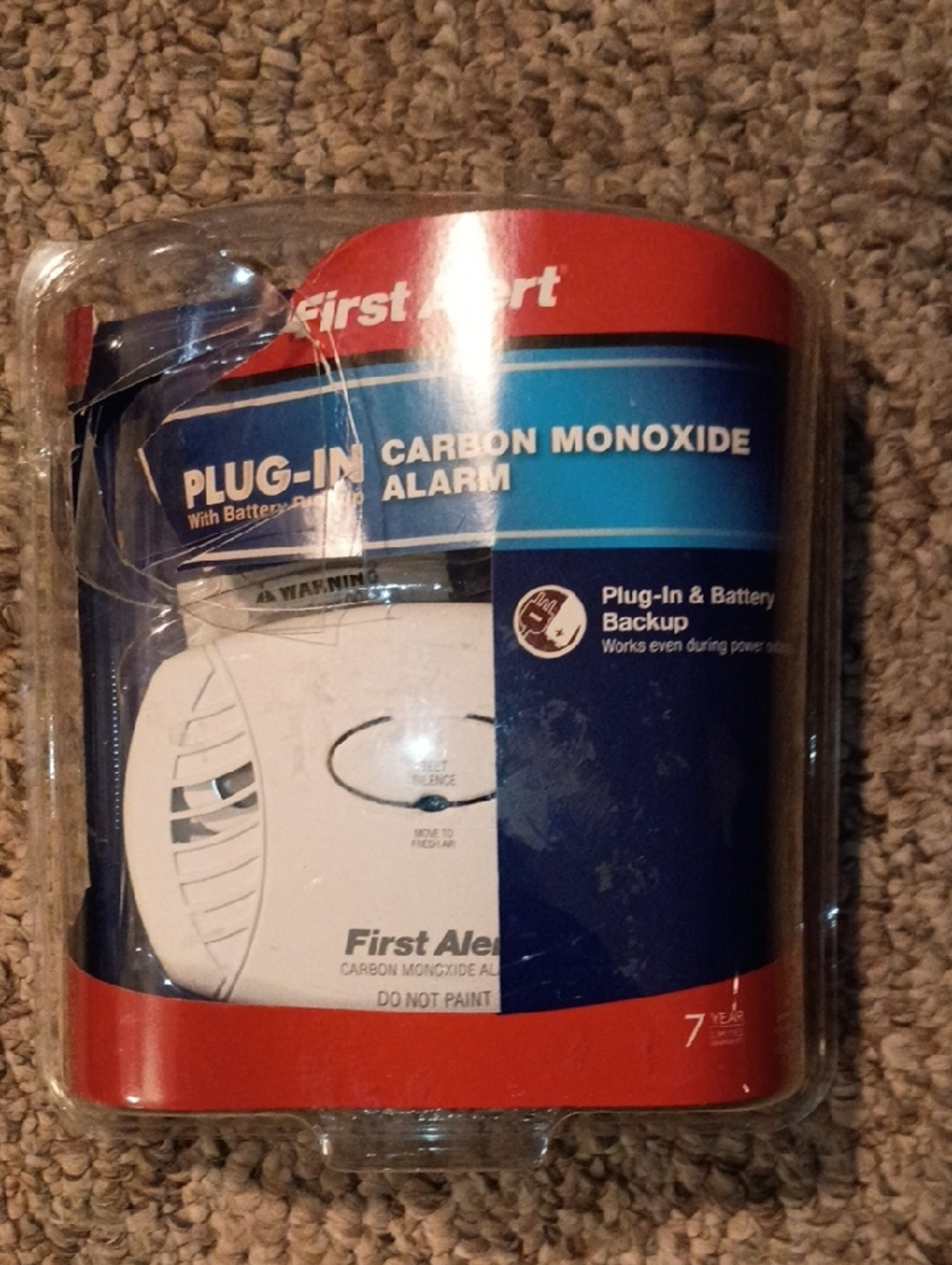 First Alert Plug-In Carbon Monoxide Alarm - White